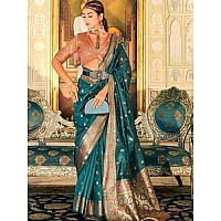 GRECIILOOKS Womens Cotton Silk Floral Regular Saree GLS2334RamaFree