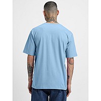 Veirdo Pure Cotton Half Sleeve Round Neck Oversized Fit Graphic Print Blue Tshirt Menboys Osvspcecpsulblm Available In