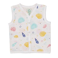 A Toddler Thing Organic Cotton Muslin Jabla Short White Jhabla For Baby Boys Girls Summerwear Jabala Sleeveless Vest