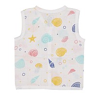 A Toddler Thing Organic Cotton Muslin Jabla Short White Jhabla For Baby Boys Girls Summerwear Jabala Sleeveless Vest