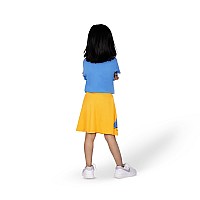 Yougotplanb Girls Above Knee Song Birds Skater Skirt Soft Breathable Fabric Nomark Elastic Casual Wear 4 Years To 6 Y