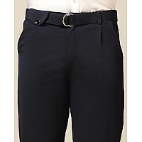 Toplot Mens Regular Casual Pants Belttrouser5173Navy40