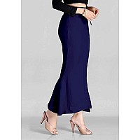 Symvi Cotton Blended Saree Shapewear for Woman S Navy Blue