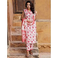 Shienzy Womens Cotton Blend Kurta And Pant Shz1429Maroon2Xl