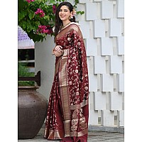 Sugathari Womens Banarasi Saree Pure Kanjivaram Silk Saree Soft new ladies 2023 Design Wear Pattu Sarees Latest Party Sari colle