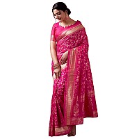 Sugathari Womens Banarasi Saree Pure Kanjivaram Silk Saree Soft new ladies 2023 Design Wear Pattu Sarees Latest Party Sari colle