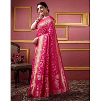 Sugathari Womens Banarasi Saree Pure Kanjivaram Silk Saree Soft new ladies 2023 Design Wear Pattu Sarees Latest Party Sari colle