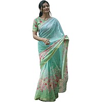 J Enterprise Womens Pure Soft Linen Cotton Banarasi Silk Saree Pattu For Women Kanjivaram Sarees Latest Party Design Wear Weddin