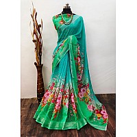 J Enterprise Womens Pure Soft Linen Cotton Banarasi Silk Saree Pattu For Women Kanjivaram Sarees Latest Party Design Wear Weddin