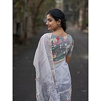 J Enterprise Womens Pure Soft Linen Cotton Banarasi Silk Saree Pattu For Women Kanjivaram Sarees Latest Party Design Wear Weddin