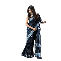 C J Enterprise Womens Banarasi Pure Kanjivaram Silk Saree Cotton Spun Saree for Wedding Soft Design Wear Pattu Sarees Latest Sar