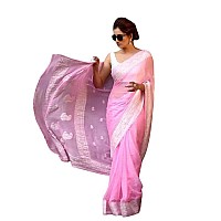 C J Enterprise Womens Banarasi Pure Kanjivaram Silk Saree Cotton Spun Saree for Wedding Soft Design Wear Pattu Sarees Latest Sar