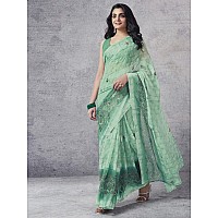 Satrani Womens Pure Georgette Saree 3633S110NTurquoise