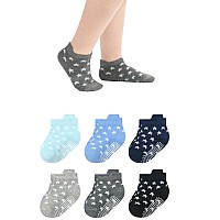 Momisy Baby Girl Boys Children Non Slip Toddlers Infant Children Cotton Stretch Crew Anti Skid Slip Socks6 Pairsantiskidstar