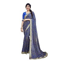 Yashika Woven Georgette Womens Saree AZYSP1HARMANSHEFALIYASTIKAParentNavy