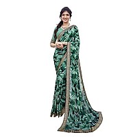 Yashika Woven Georgette Womens Saree AZYSP1CHAYAKIYARAMAYAZUBIYAParentGreen 01