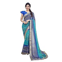 Yashika Woven Georgette Womens Saree AZYSP1HARMANSHEFALIYASTIKAParentBlue