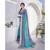 Yashika Woven Georgette Womens Saree AZYSP1HARMANSHEFALIYASTIKAParentBlue