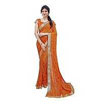 Yashika Woven Georgette Womens Saree AZYSP1HARMANSHEFALIYASTIKAParentOrange 01