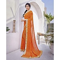 Yashika Woven Georgette Womens Saree AZYSP1HARMANSHEFALIYASTIKAParentOrange 01