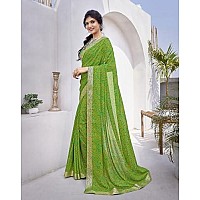 Yashika Woven Georgette Womens Saree AZYSP1HARMANSHEFALIYASTIKAParentGreen 01