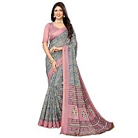 Yashika Woven Linen Blend Womens Saree AZYSP1GOODLUCKJALPARIPRITAMParentGrey