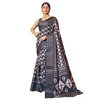 GRECIILOOKS Womens Jacquard Cotton Silk Saree GLS2376BLACK