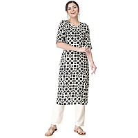 Pinkmint Kurta Set For Women Cotton Printed Straight Kurta With Pant Pack Of 1