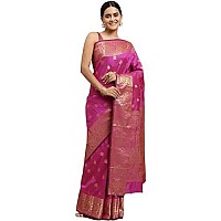 C J Enterprise Womens Banarasi Saree Pure Kanjivaram Silk Saree Soft Design Wear Pattu Sarees Latest Cotton With Blouse Piece Ka