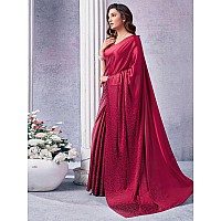 Satrani Womens Satin Saree 3111S417NDark Maroon4