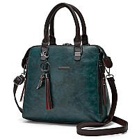 Vismiintrend Leather Sling Satchel Teal Blue Handbag For Women & Girls| Casual Shoulder Bags For Travel, Office, College | Side Purse For Birthday, Anniversary Gift For Wifer & Rakhi Gifts For Sister