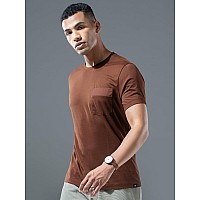 Damensch Regular Fit Half Sleeve Premium Cotton Blend Solid Patch Pocket Lightweight Durable Casual Wear Lounge Wear Elemental T