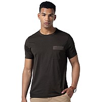 Damensch Regular Fit Half Sleeve Premium Cotton Blend Solid Patch Pocket Lightweight Durable Casual Wear Lounge Wear Elemental T