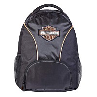 Harleydavidson Bar Shield Logo Patch Backpack Wpadded Straps Black