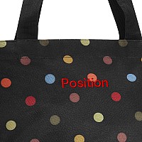 Reisenthel Shopper M Dots Spacious Shopping Bag And Classy Handbag In One Made Of Waterrepellent Material