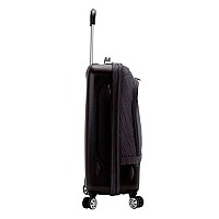 Rockland Milan Hybrid Spinner Wheel Luggage Set, Brown, 3-Piece (202428)