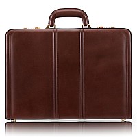 V Series Daley Leather 35 Attach Briefcase Brown