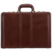 V Series Daley Leather 35 Attach Briefcase Brown