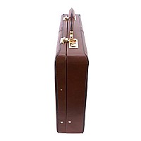 Mcklein V Series Reagan Full Grain Cowhide Leather Leather 35 Attach Briefcase Brown 80444