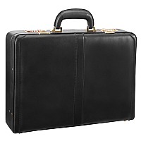 V Series Reagan Leather 35 Attach Briefcase Black