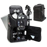 Usa Gear Dslr Camera Backpack Case 156 Inch Laptop Compartment Padded Custom Dividers Tripod Holder Rain Cover Longlasti