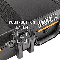 Vault By Pelican V700 Multipurpose Hard Case With Foam Tripod Equipment Electronics Gear Instrument And More Black