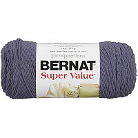 Bernat Super Value Yarn 7 Oz Gauge 4 Medium Worsted Steel Blue Heather