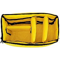 Ape Case Cubeze Acqb 37 Flexible Padded Storage Bag Removable Adjustable Padded Inserts Drawstring Closure Hivis Yellow