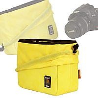 Ape Case Cubeze Acqb 33 Flexible Padded Storage Bag Removable Adjustable Padded Inserts Drawstring Closure Hivis Yellow