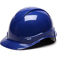 Pyramex Ridgeline Cap Style Hard Hat 6Point Ratchet Suspension Blue