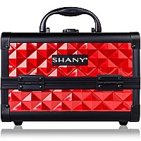 Shany Chic Makeup Train Case Cosmetic Box Portable Makeup Case Cosmetics Beauty Organizer Jewelry Storage With Locks Multi Tray