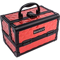 Shany Chic Makeup Train Case Cosmetic Box Portable Makeup Case Cosmetics Beauty Organizer Jewelry Storage With Locks Multi Tray