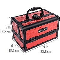 Shany Chic Makeup Train Case Cosmetic Box Portable Makeup Case Cosmetics Beauty Organizer Jewelry Storage With Locks Multi Tray