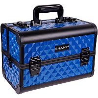 Shany Premier Fantasy Professional Makeup Train Case Cosmetic Box Portable Makeup Case Organizer Jewelry Storage With Locks 3 T